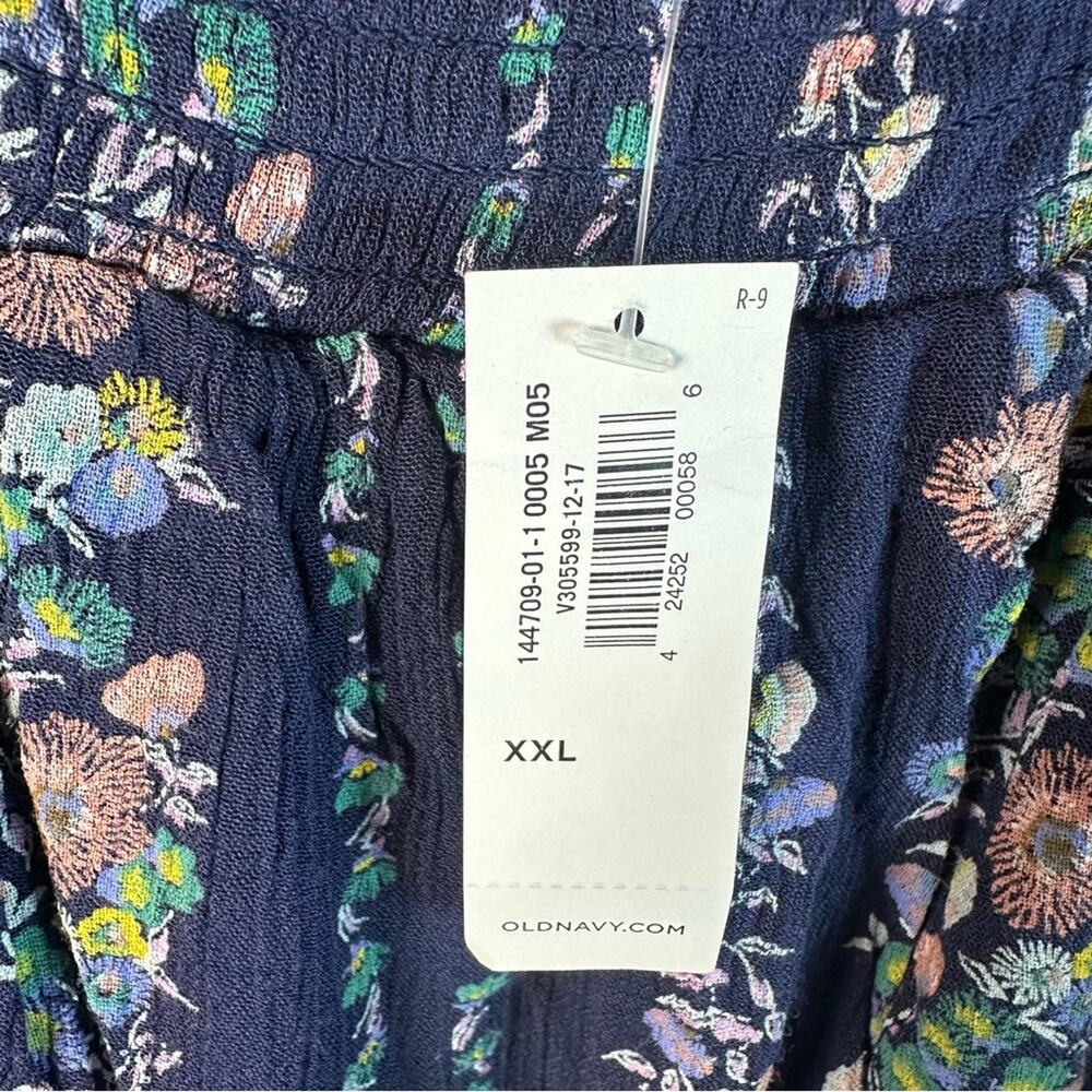 Old Navy Floral Off Shoulder Maxi peasant Dress maximalist coastal plus size - Picture 6 of 12